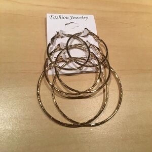 Three Hooped Earrings